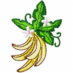Banana Embroidery Design 7